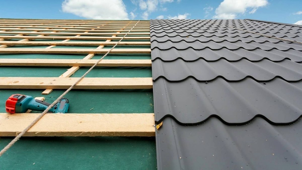 Montaj tigla metalica, tigla ceramica si tabla cutata
